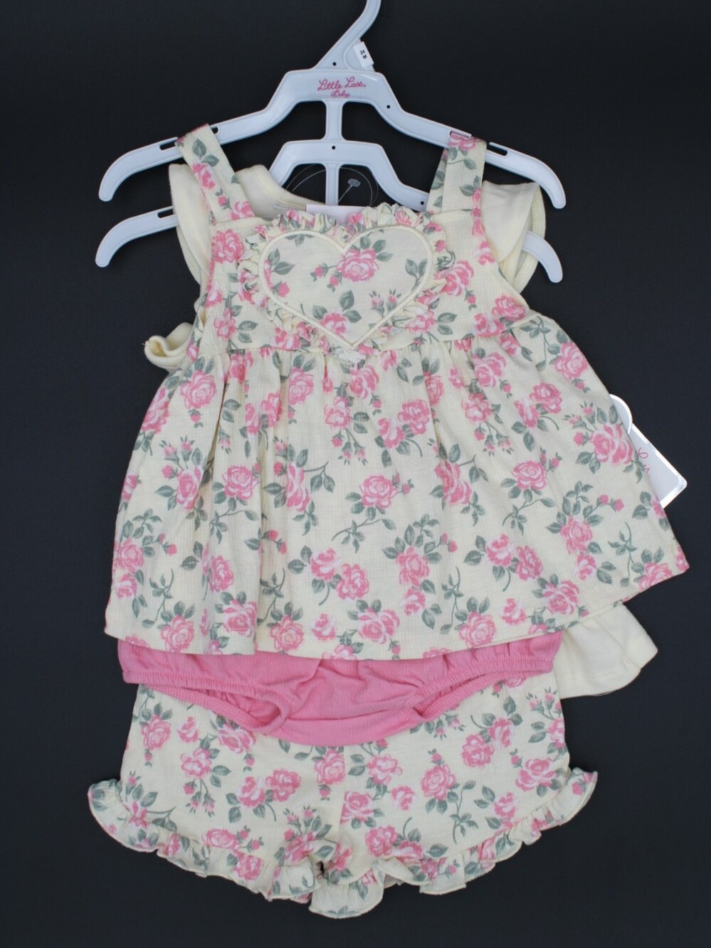 Little Lass Baby 24M 4pc Floral Shorts & Tops Set